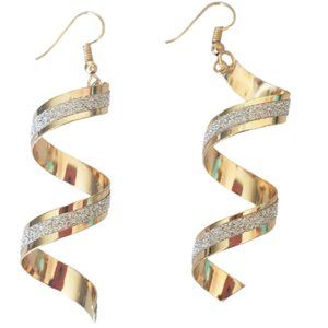 Gold Spiral Earrings